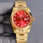 Swiss Quality Copy Rolex Datejust ii 41 Watch Citizen 8215 Movement Cherry red Dial